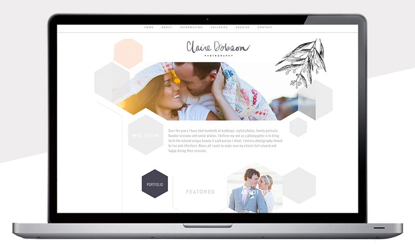 Webdesign trend geometrische vormen