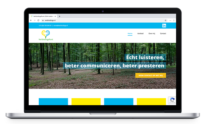 Aansluitende website op missie