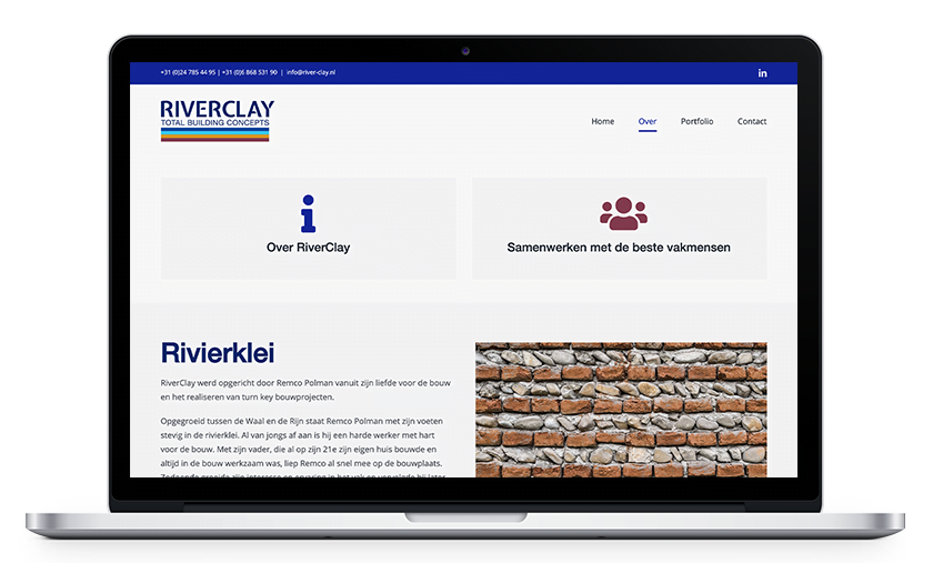 Webdesign RiverClay
