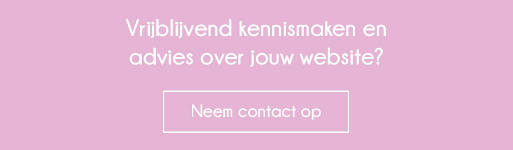 Kennismaken en advies over jouw website?