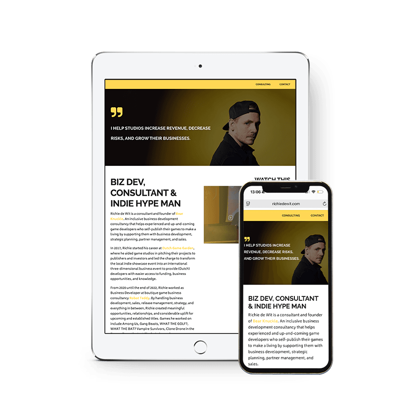 Richie de Wit Website Richie de Wit